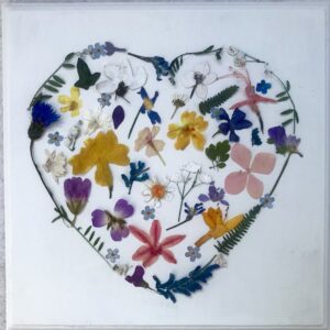 HEART OF FLOWERS 12x12 in