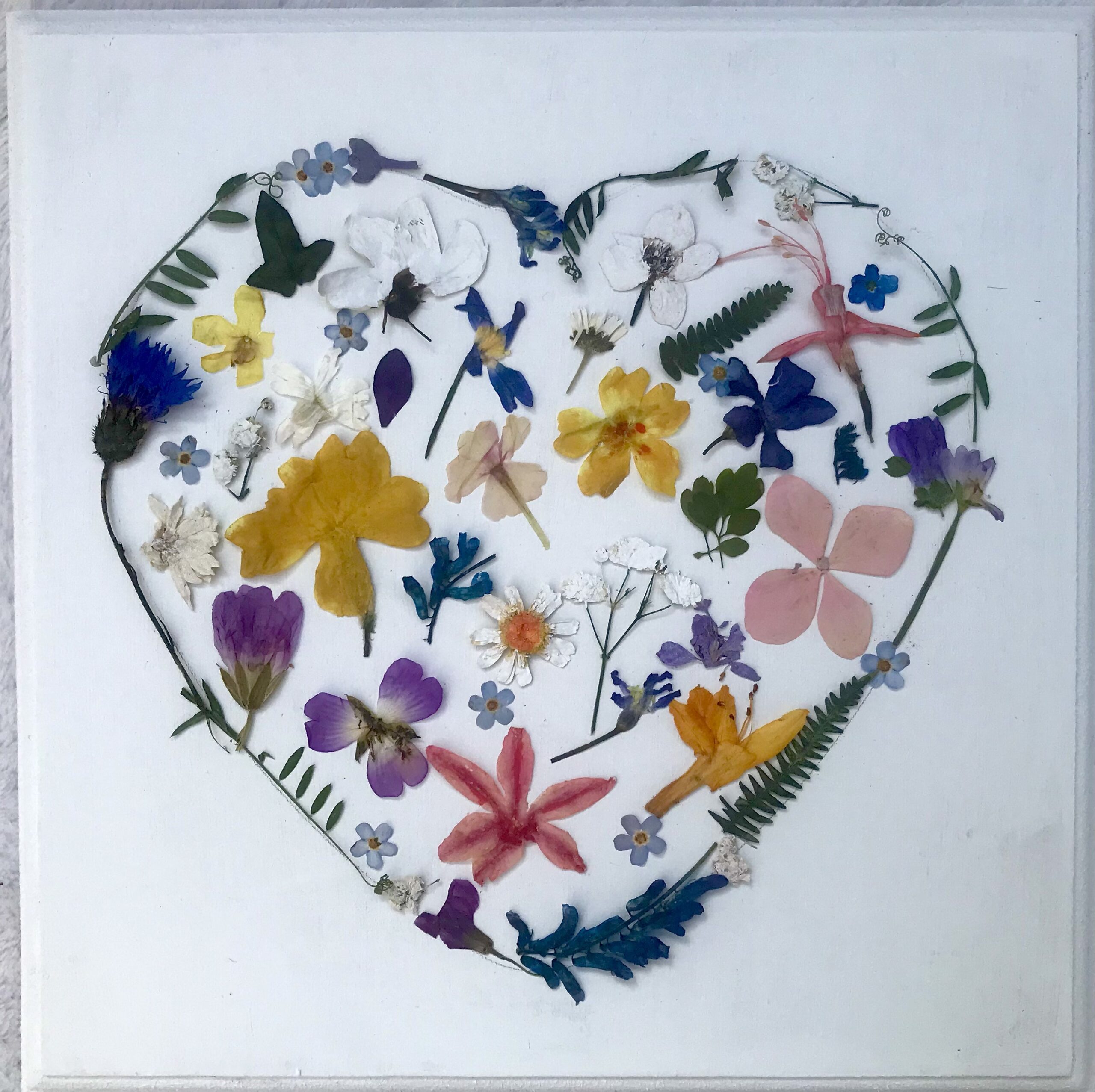 HEART OF FLOWERS 12x12 in